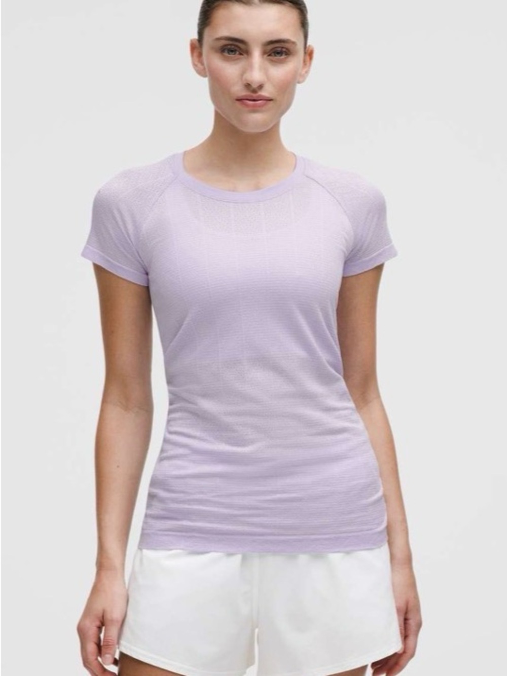 Lululemon light purple Swifty tee size 10